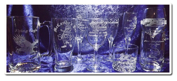 glass-engraved-wineglasses-and-beer-mugs