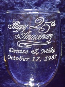 laser engraved wine glass